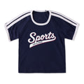 Women's Sports Script Shoulder-Striped Ringer Tee product image 1