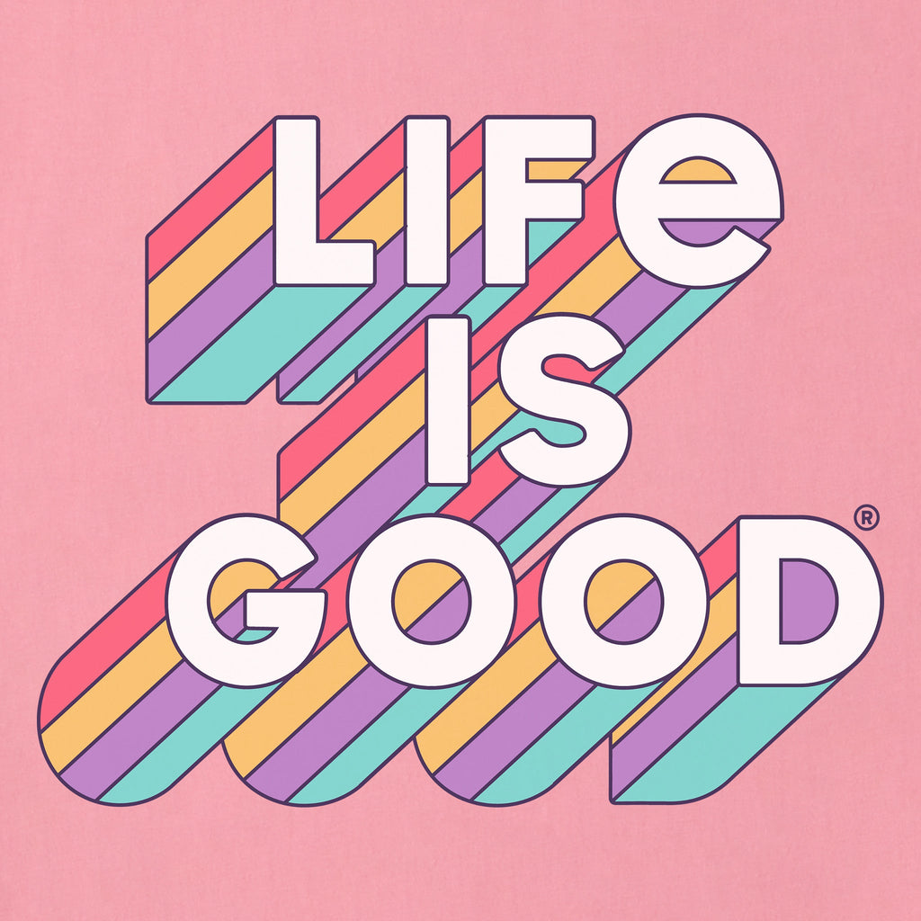 Unisex Life is Good Tonal Shoulder-Striped Ringer Tee product image 2