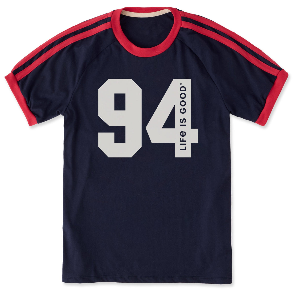 Unisex 94 Athletic Shoulder-Striped Ringer Tee product image 1