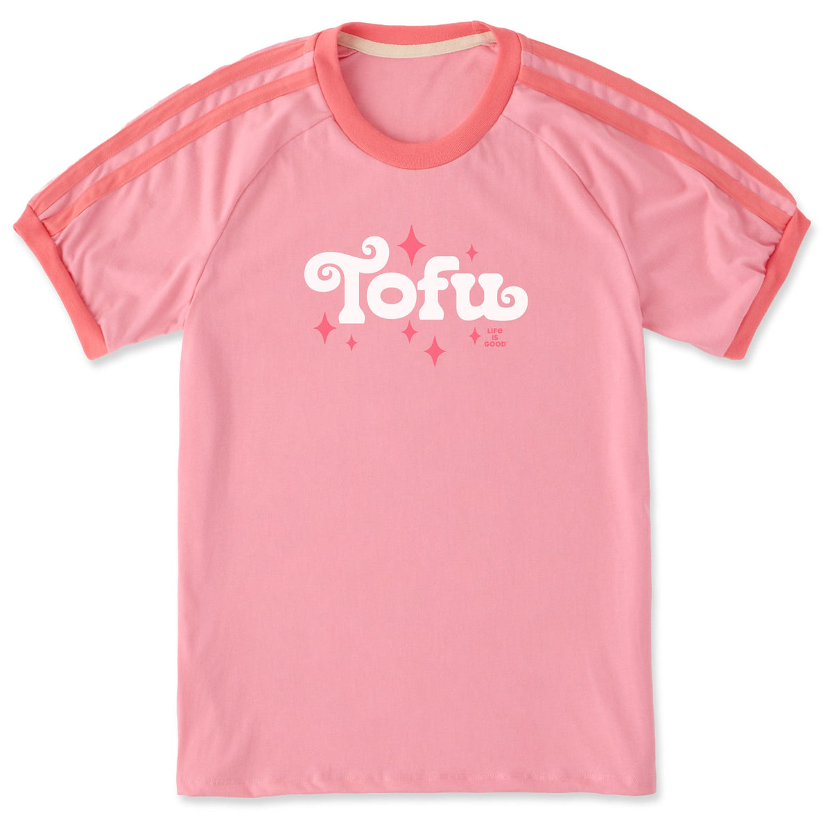 Unisex Fancy Tofu Shoulder-Striped Ringer Tee product image 1