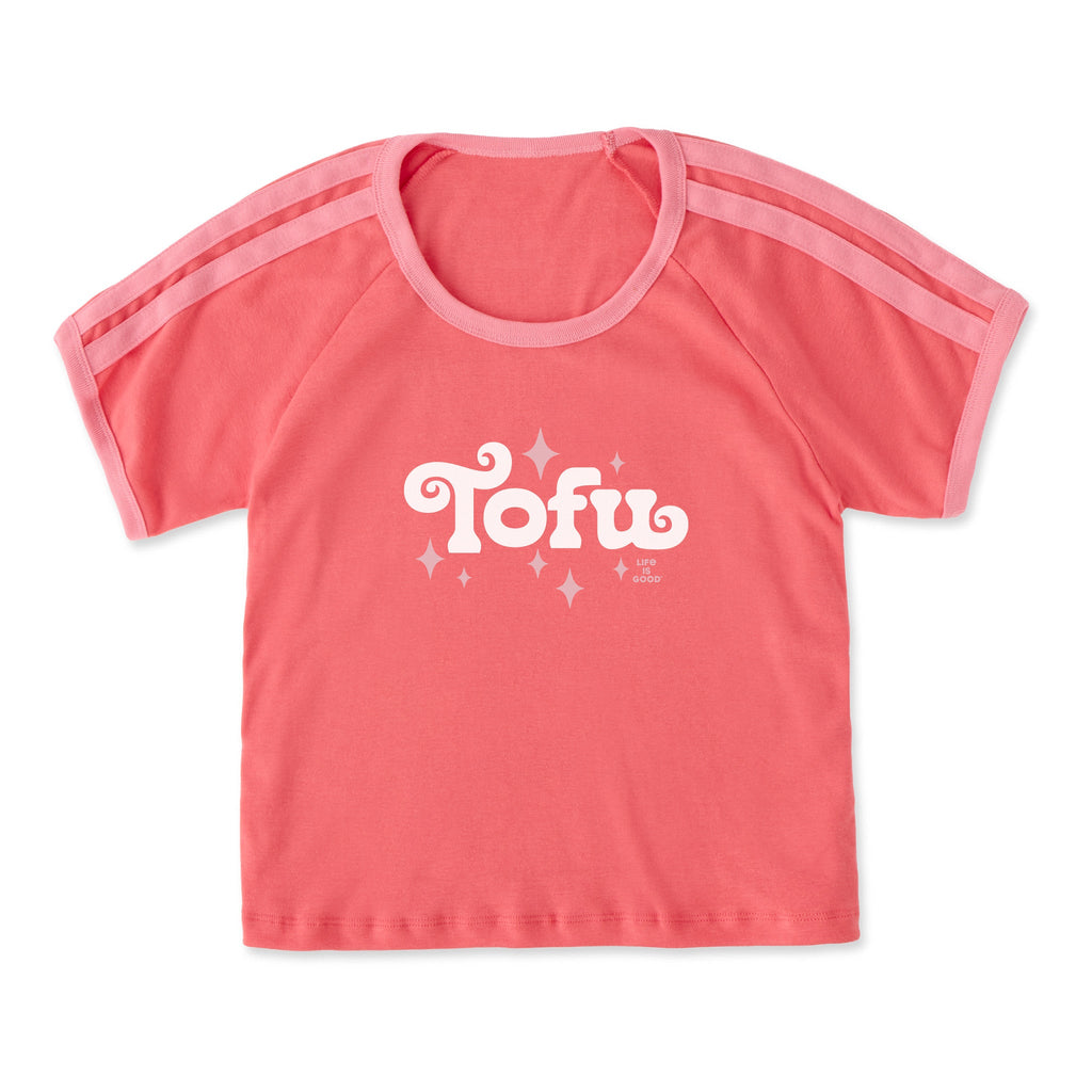 Women's Fancy Tofu Shoulder-Striped Ringer Tee product image 1