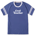 Unisex One Cool Teacher Sleeve-Striped Tee product image 1