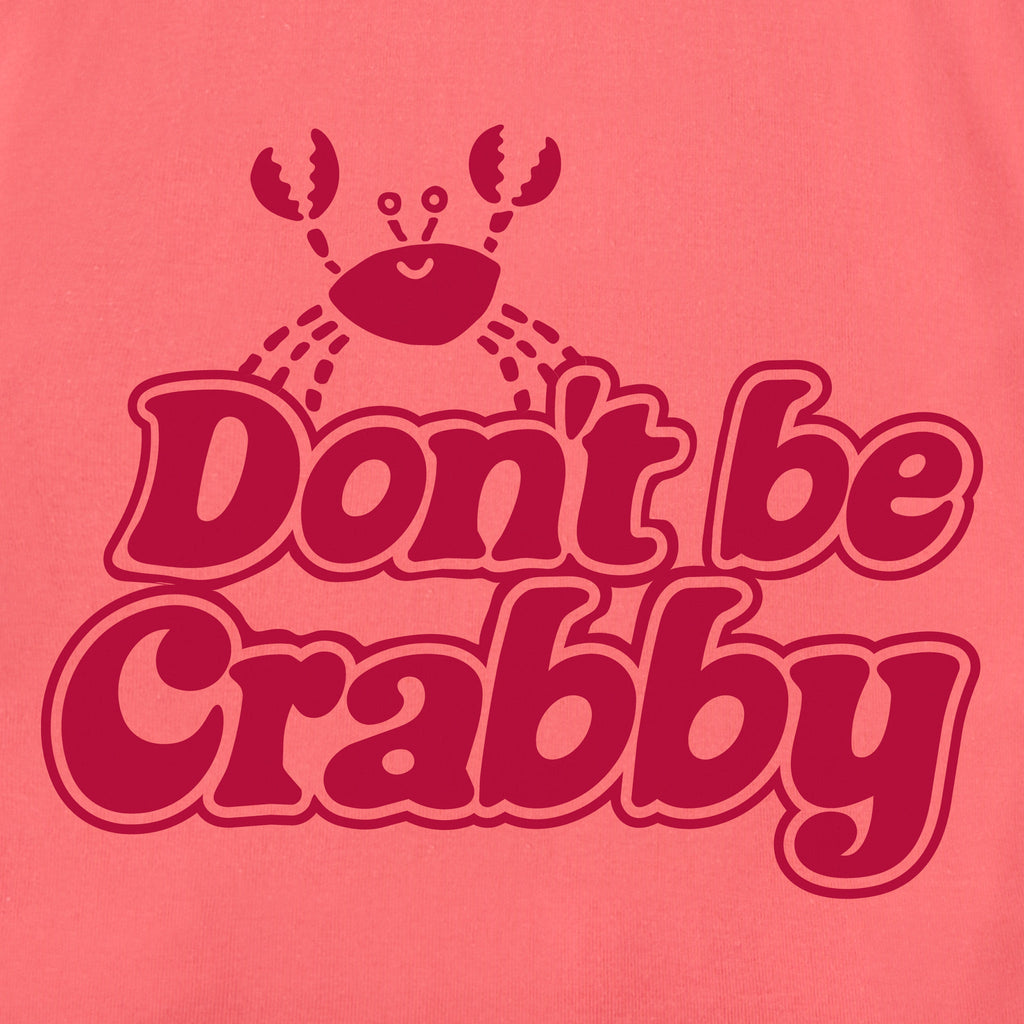 Women's Don't Be Crabby Script Shoulder-Striped Ringer Tee product image 6