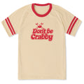 Unisex Don't Be Crabby Script Sleeve-Striped Tee product image 1