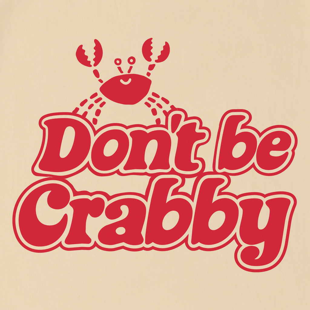 Unisex Don't Be Crabby Script Sleeve-Striped Tee product image 2
