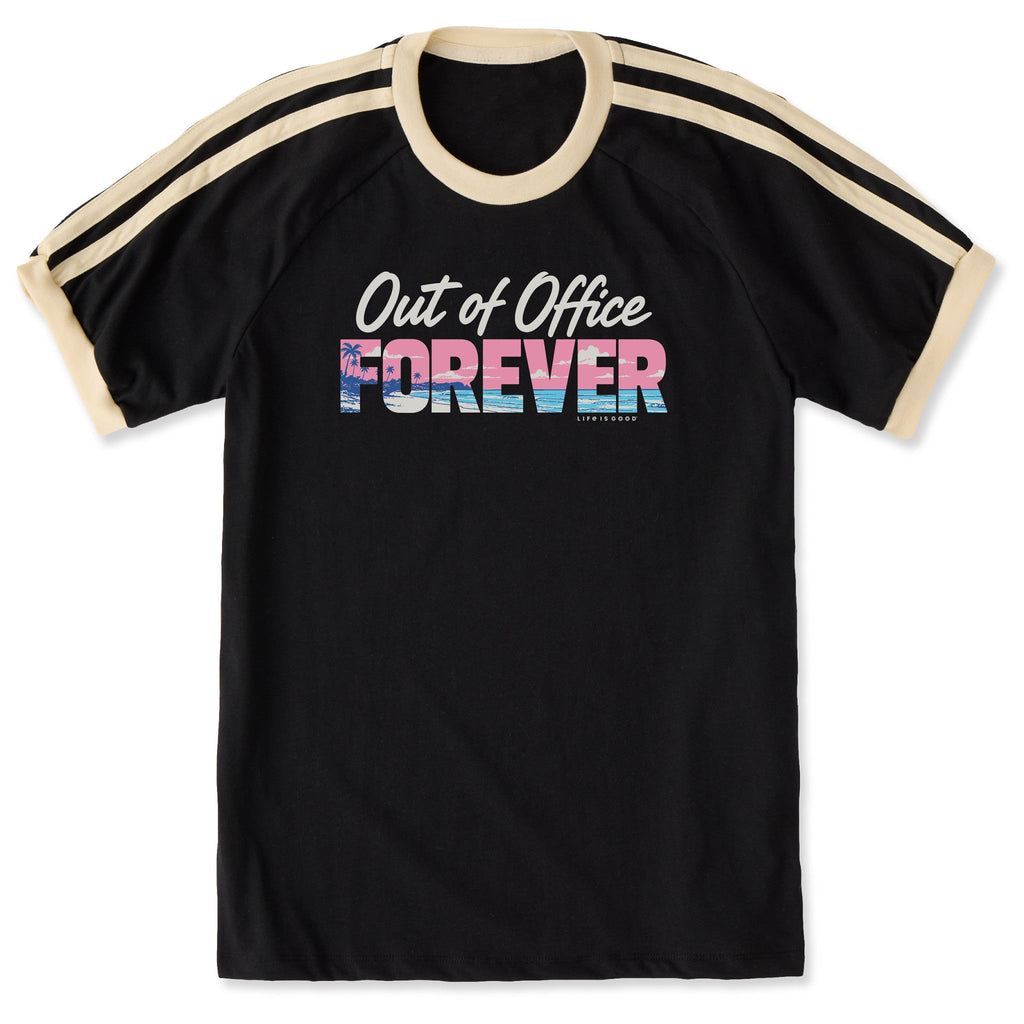 Unisex Out of Office Forever Beach Shoulder-Striped Ringer product image 1