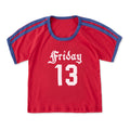 Women's Friday 13 Shoulder-Striped Ringer Tee product image 1