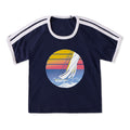 Women's Sailboat Circle Shoulder-Striped Ringer Tee product image 1
