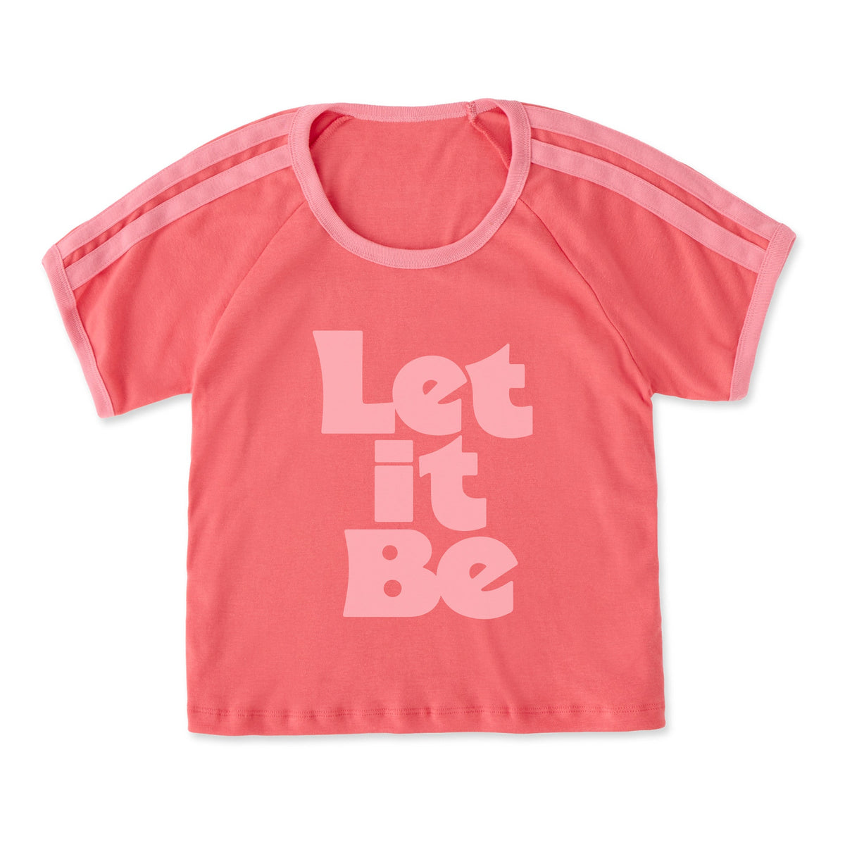 Women's Let it Be Stack Shoulder-Striped Ringer Tee product image 7