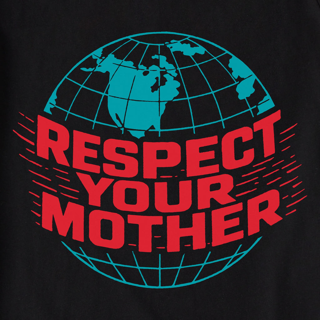 Unisex Respect Your Mother Globe Shoulder-Striped Ringer Tee product image 2