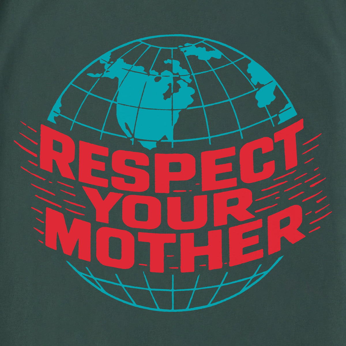 Unisex Respect Your Mother Globe Sleeve-Striped Tee product image 2