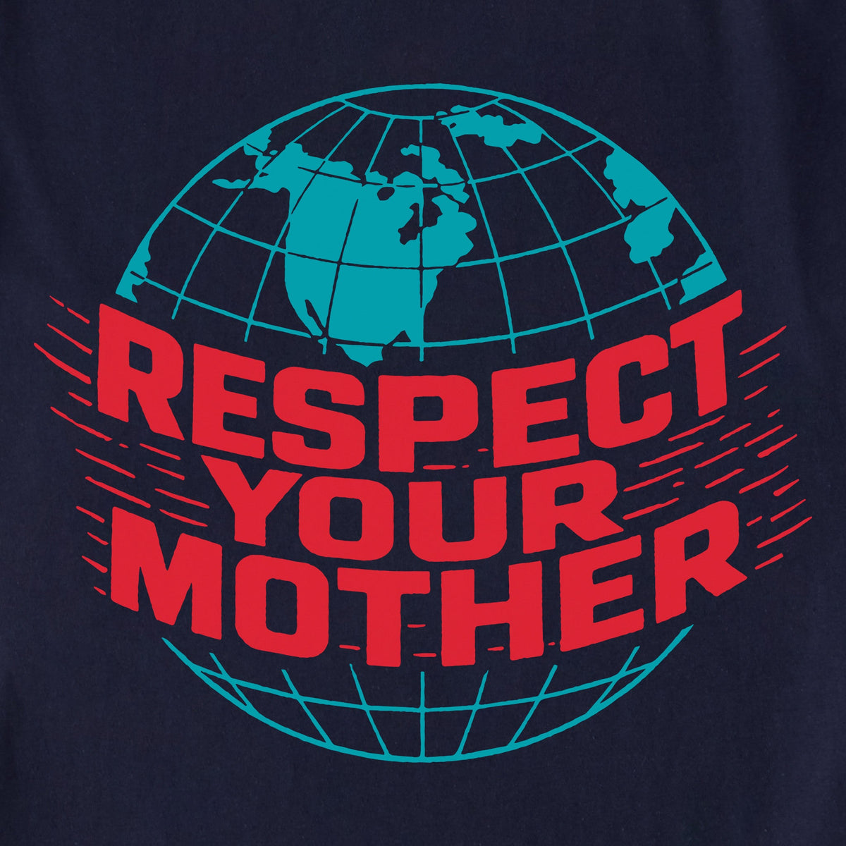 Women's Respect Your Mother Globe Shoulder-Striped Ringer product image 2