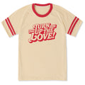 Unisex Turn Up the Love Retro Sleeve-Striped Tee product image 1