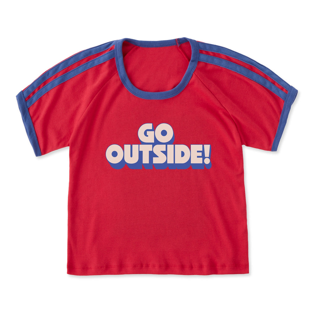 Women's Go Outside Stack Shoulder-Striped Ringer Tee product image 9
