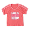 Women's Love is All We Need Stack Shoulder-Striped Ringer product image 1