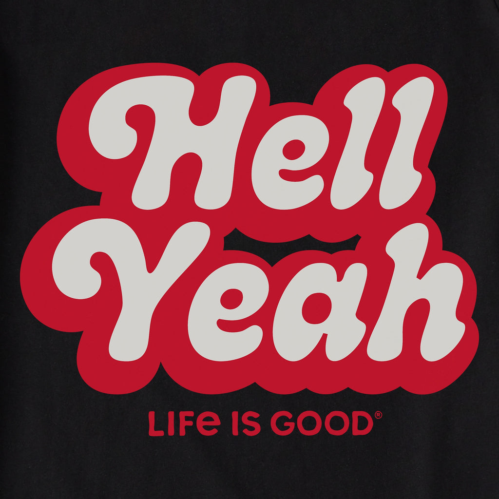 Unisex Hell Yeah Script Shoulder-Striped Ringer Tee product image 2