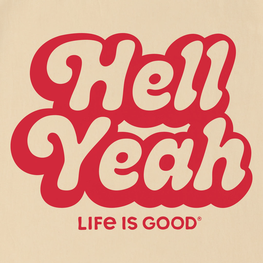 Unisex Hell Yeah Script Sleeve-Striped Tee product image 2