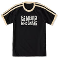 Unisex Be Weird Who Cares Stack Shoulder-Striped Ringer Tee product image 1