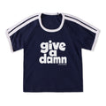 Women's Give a Damn Stack Shoulder-Striped Ringer Tee product image 1