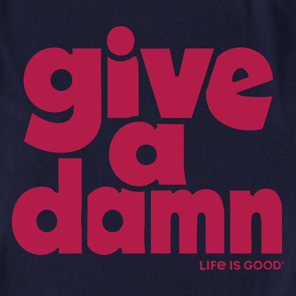Unisex Give a Damn Stack Shoulder-Striped Ringer Tee product image 2