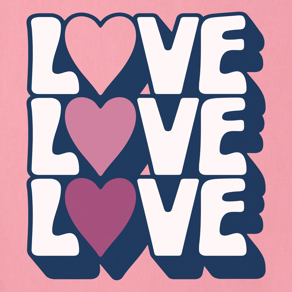 Unisex Love Trio Stack Shoulder-Striped Ringer Tee product image 2