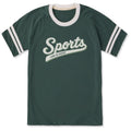 Unisex Sports Script Sleeve-Striped Tee product image 1