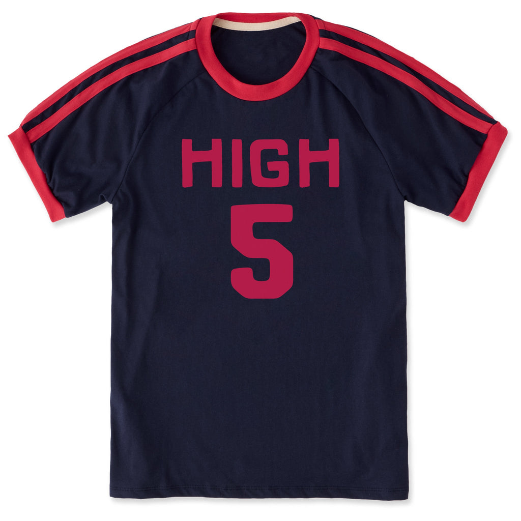 Unisex High 5 Shoulder-Striped Ringer Tee product image 1