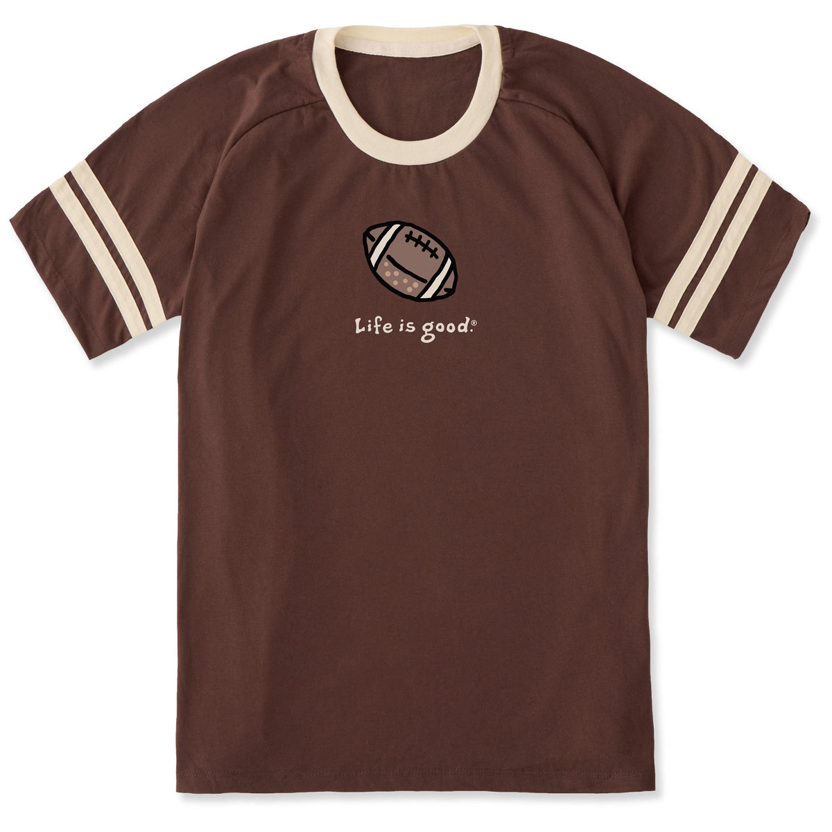 Unisex Football Icon Sleeve-Striped Tee product image 1