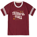 Unisex thankful vibes Sleeve-Striped Tee product image 1