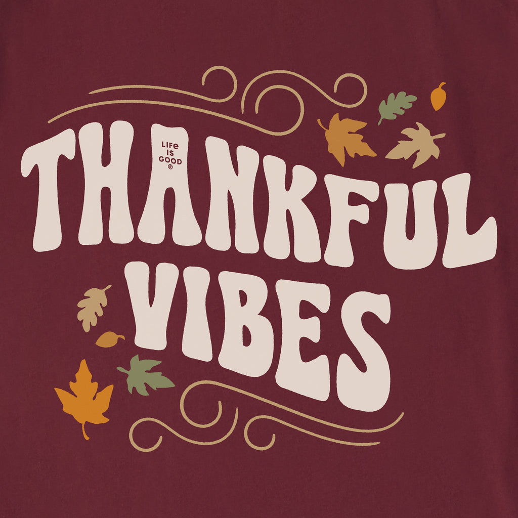 Unisex thankful vibes Sleeve-Striped Tee product image 2