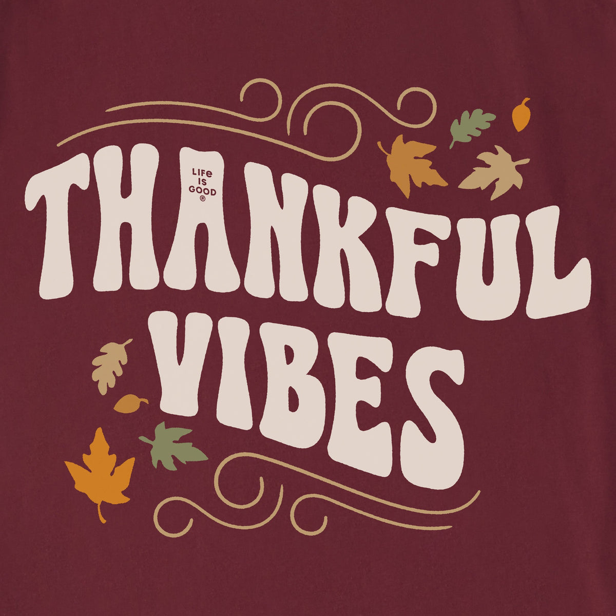 Unisex thankful vibes Sleeve-Striped Tee product image 2