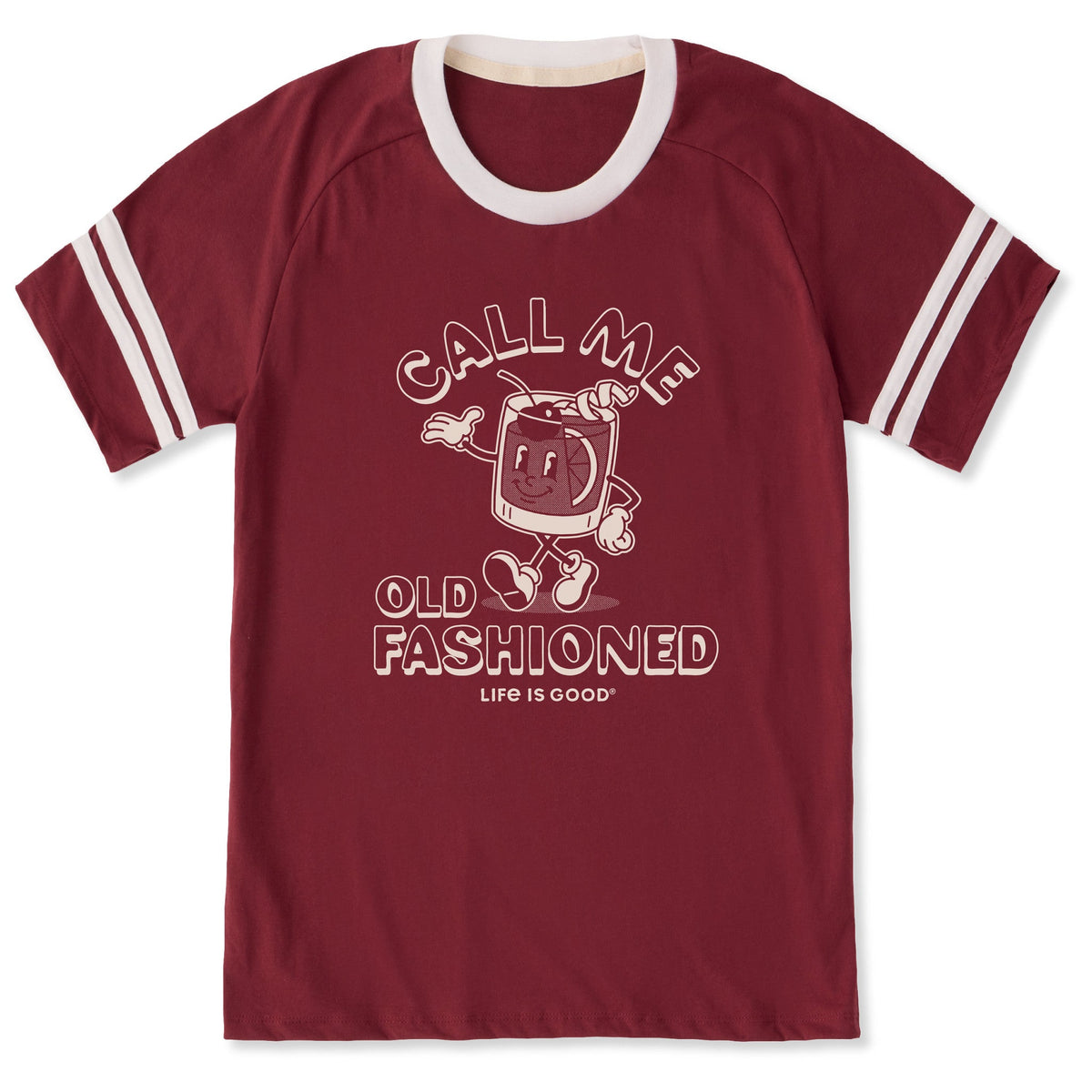 Unisex Call Me Old Fashioned Mascot Sleeve-Striped Tee product image 3