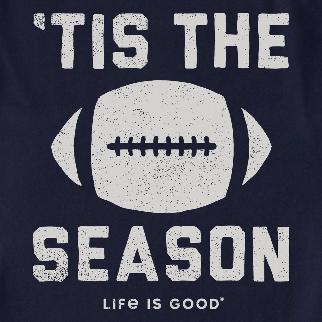 Unisex Tis The Football Season Shoulder-Striped Ringer Tee product image 2