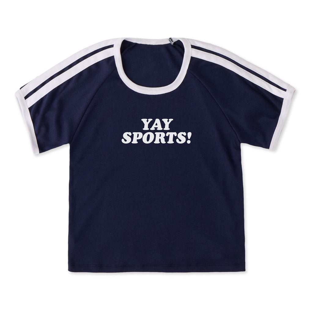 Women's Yay Sports! Shoulder-Striped Ringer Tee product image 1