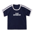 Women's Yay Sports! Shoulder-Striped Ringer Tee product image 1