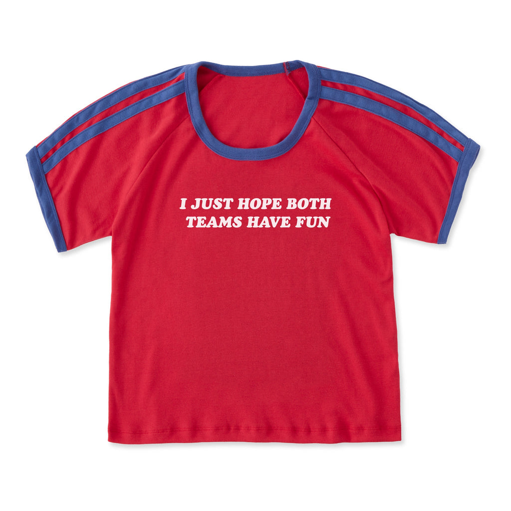 Women's I Just Hope Both Teams Have Fun Shoulder-Striped product image 5