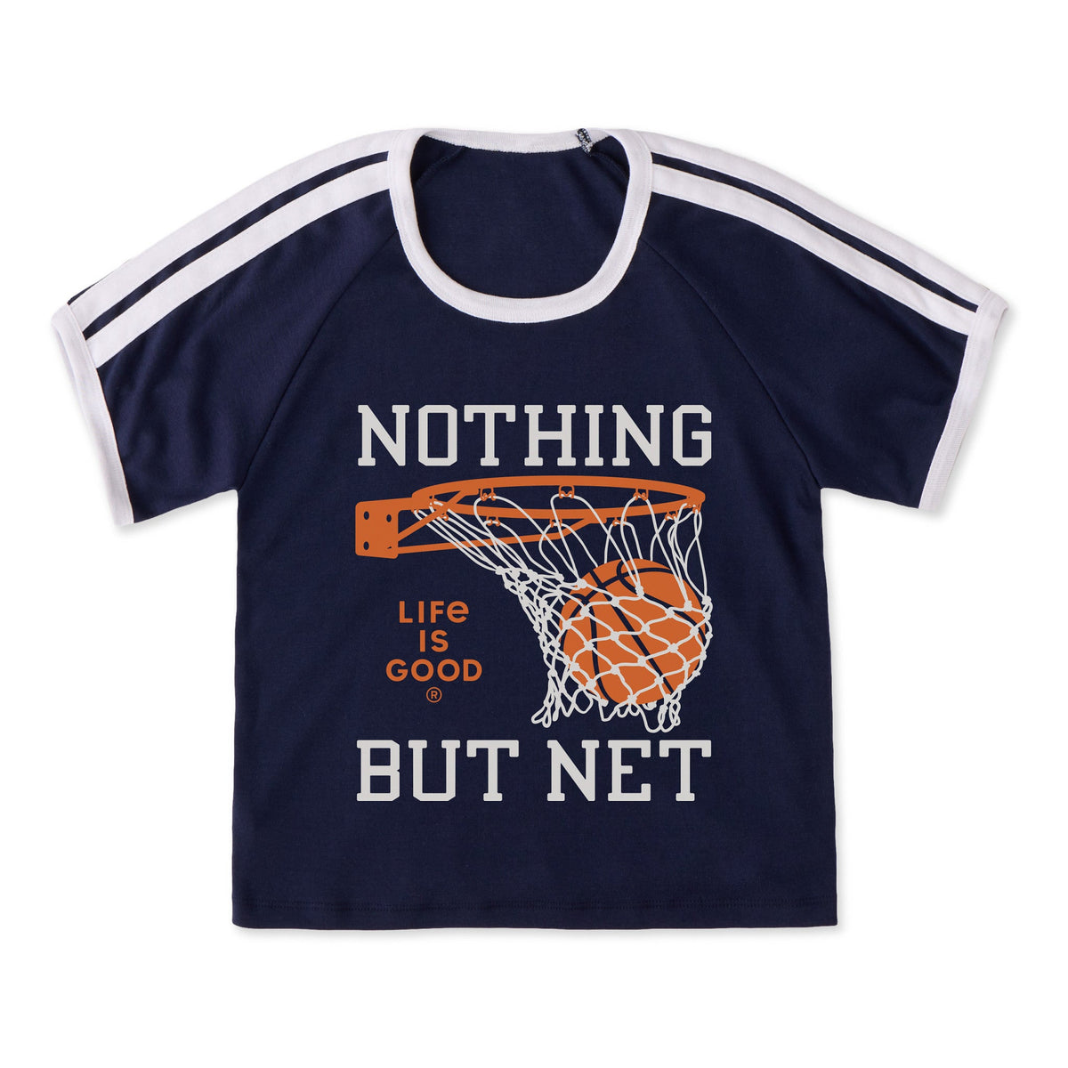Women's Nothing But Net Shoulder-Striped Ringer Tee product image 3