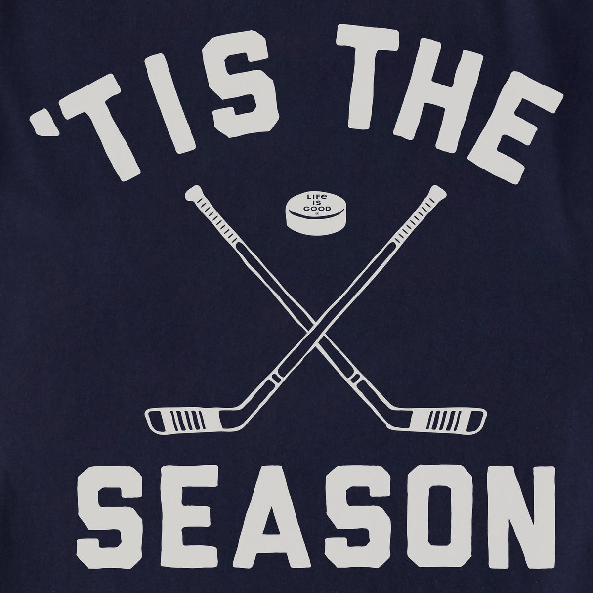 Women's Tis the Season Hockey Shoulder-Striped Ringer Tee product image 2