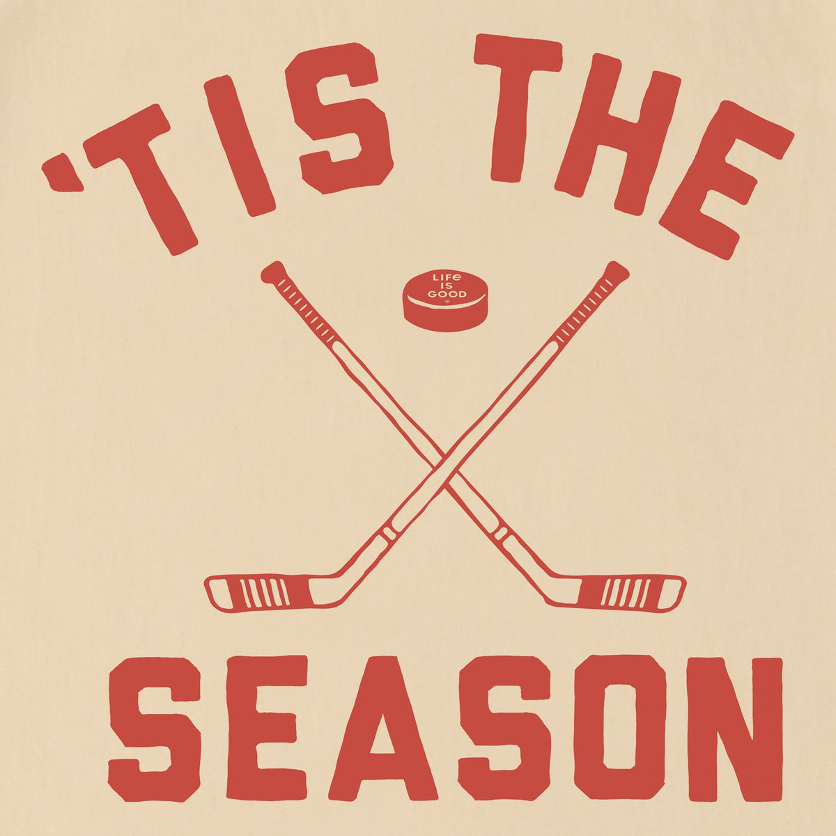Unisex Tis the Season Hockey Sleeve-Striped Tee product image 2