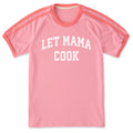 Unisex Let Mama Cook Arch Shoulder-Striped Ringer Tee product image 1