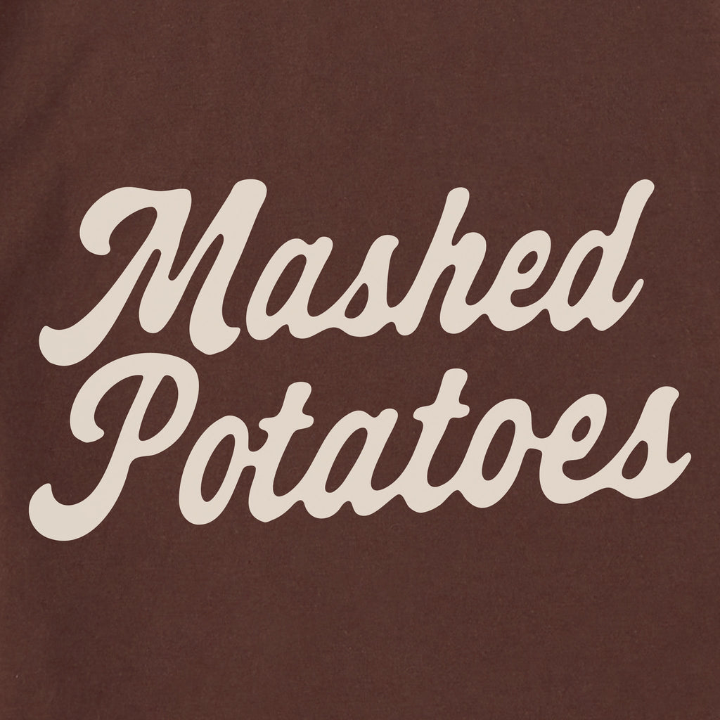 Unisex Mashed Potatoes Script Sleeve-Striped Tee product image 2