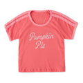 Women's Pumpkin Pie Script Shoulder-Striped Ringer Tee product image 1