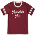 Unisex Pumpkin Pie Script Sleeve-Striped Tee product image 1