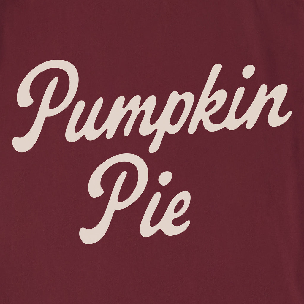 Unisex Pumpkin Pie Script Sleeve-Striped Tee product image 2