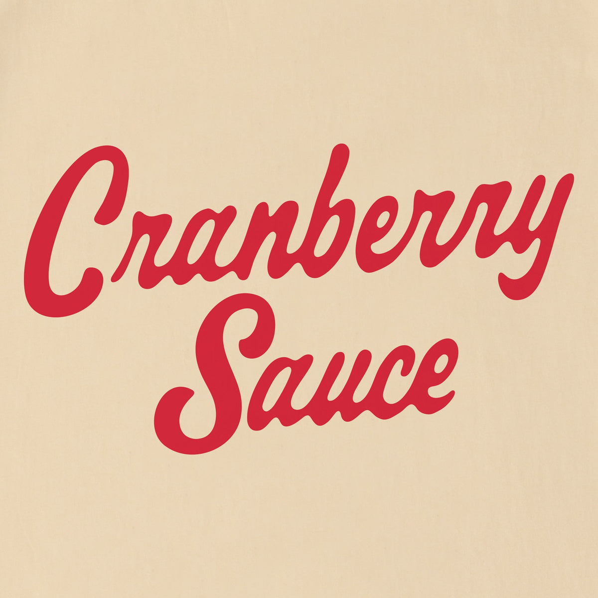 Unisex Cranberry Sauce Script Sleeve-Striped Tee product image 2