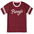 Unisex Pierogis Script Sleeve-Striped Tee product image 1