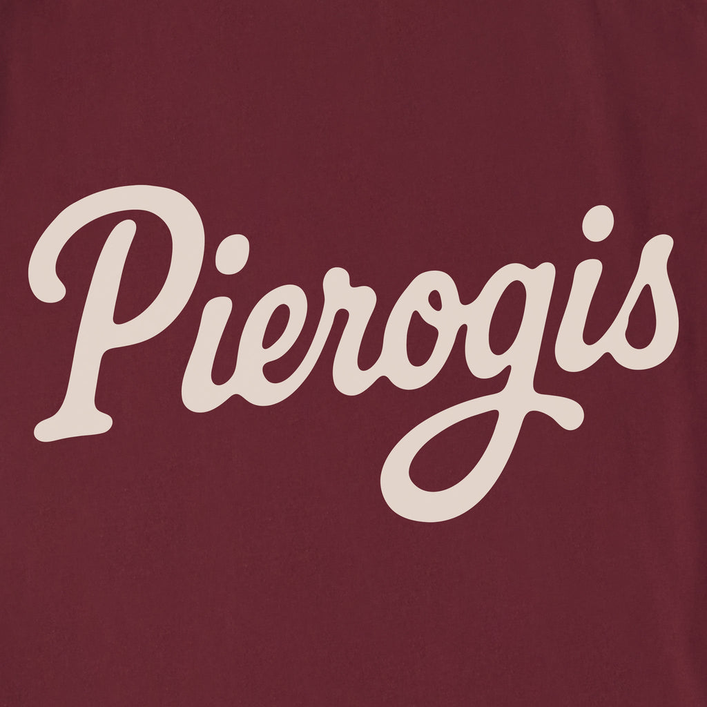 Unisex Pierogis Script Sleeve-Striped Tee product image 2