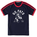 Unisex Go Pats Leprechaun Shoulder-Striped Ringer Tee product image 1