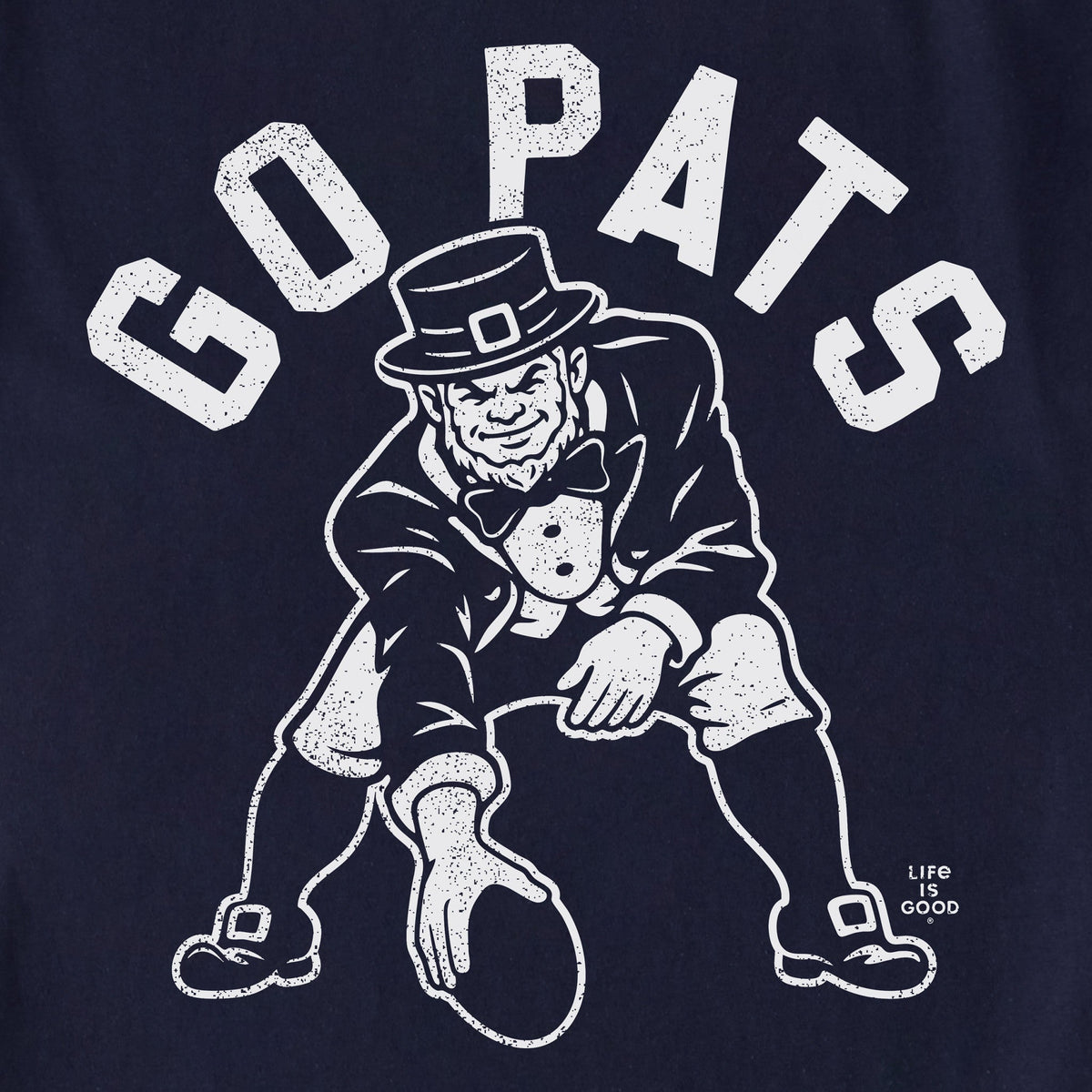 Unisex Go Pats Leprechaun Shoulder-Striped Ringer Tee product image 2