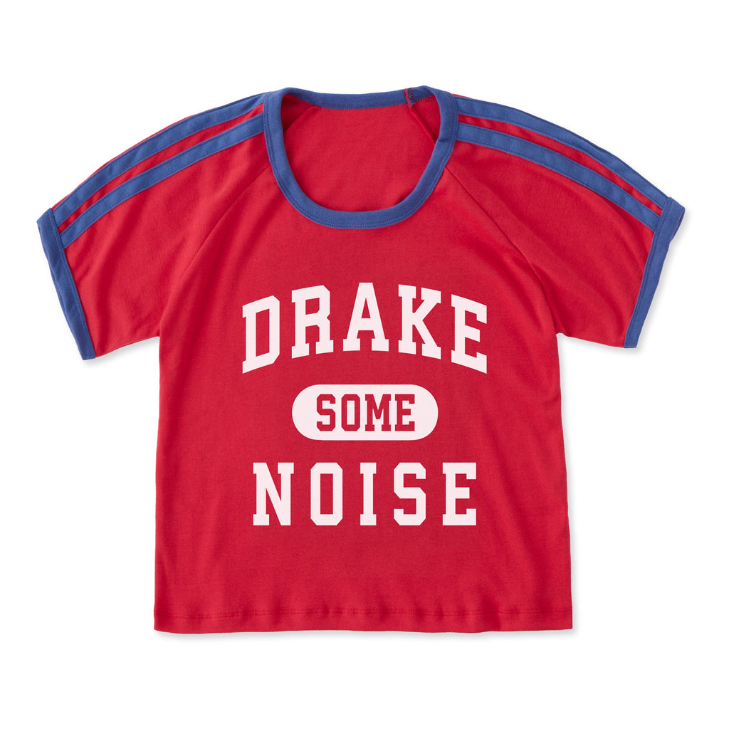 Women's Drake Some Noise Shoulder-Striped Ringer Tee product image 1